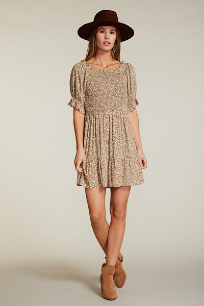 Floral smocked dress