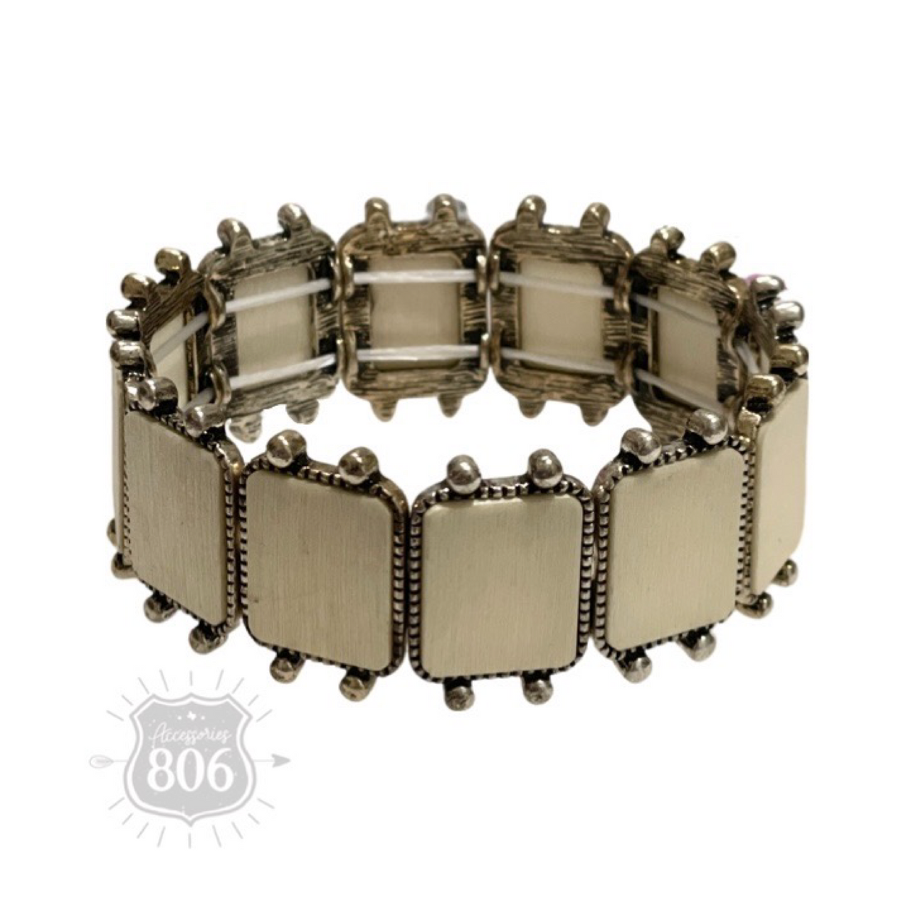 Western wood rectangle bracelet, last call