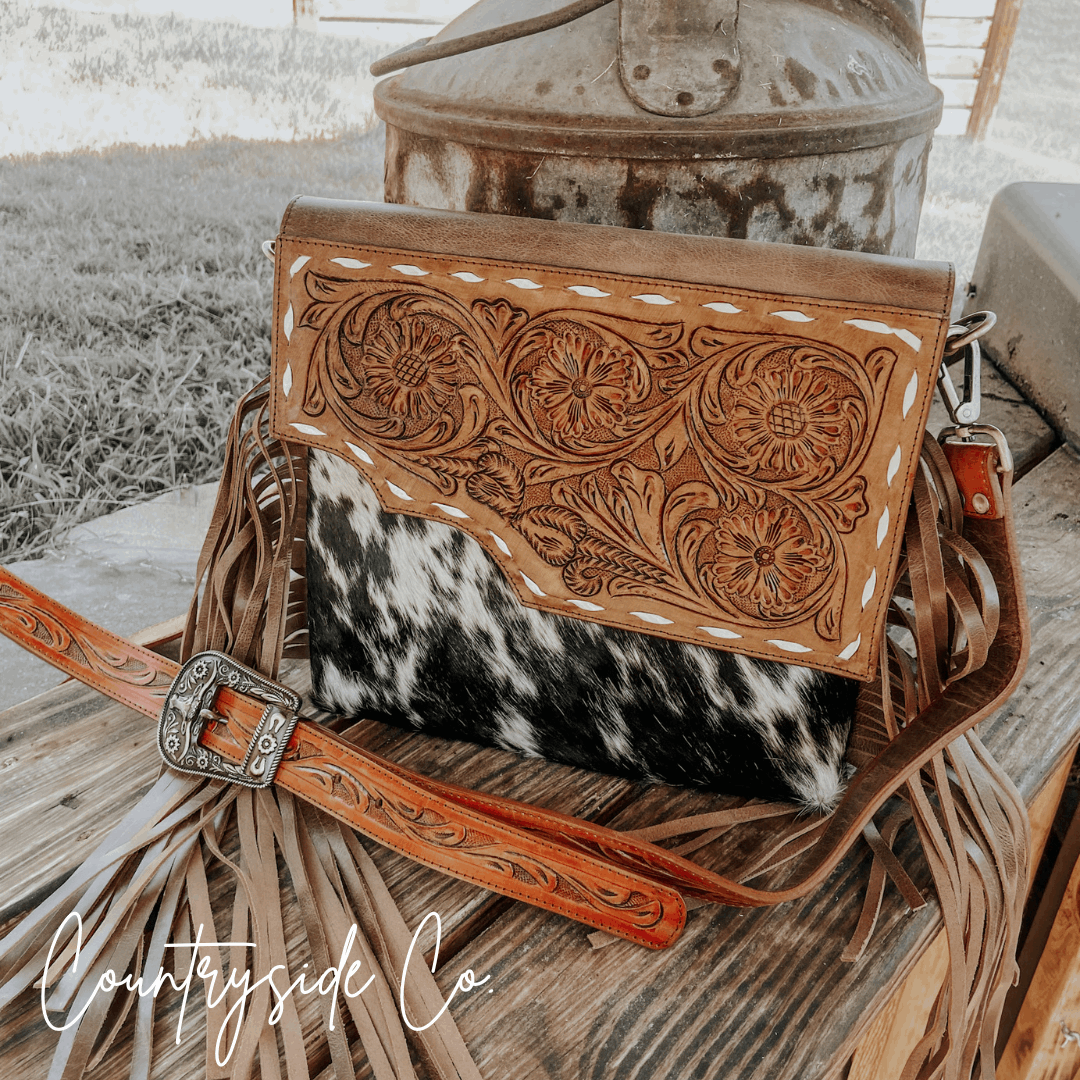Georgia Conceal Carry Tooled Leather Purse