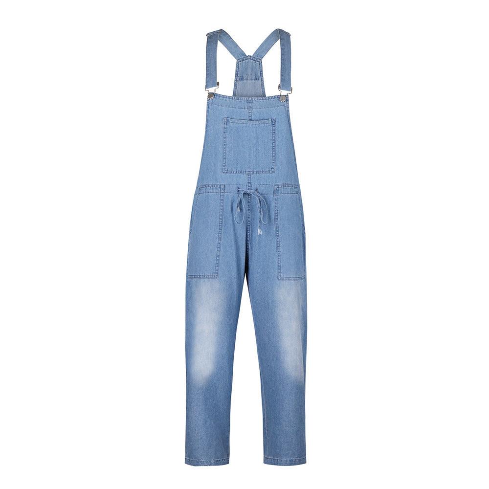 Cowgirl Drawstring Denim Overalls | Comfortable & Stylish for Every Cowgirl