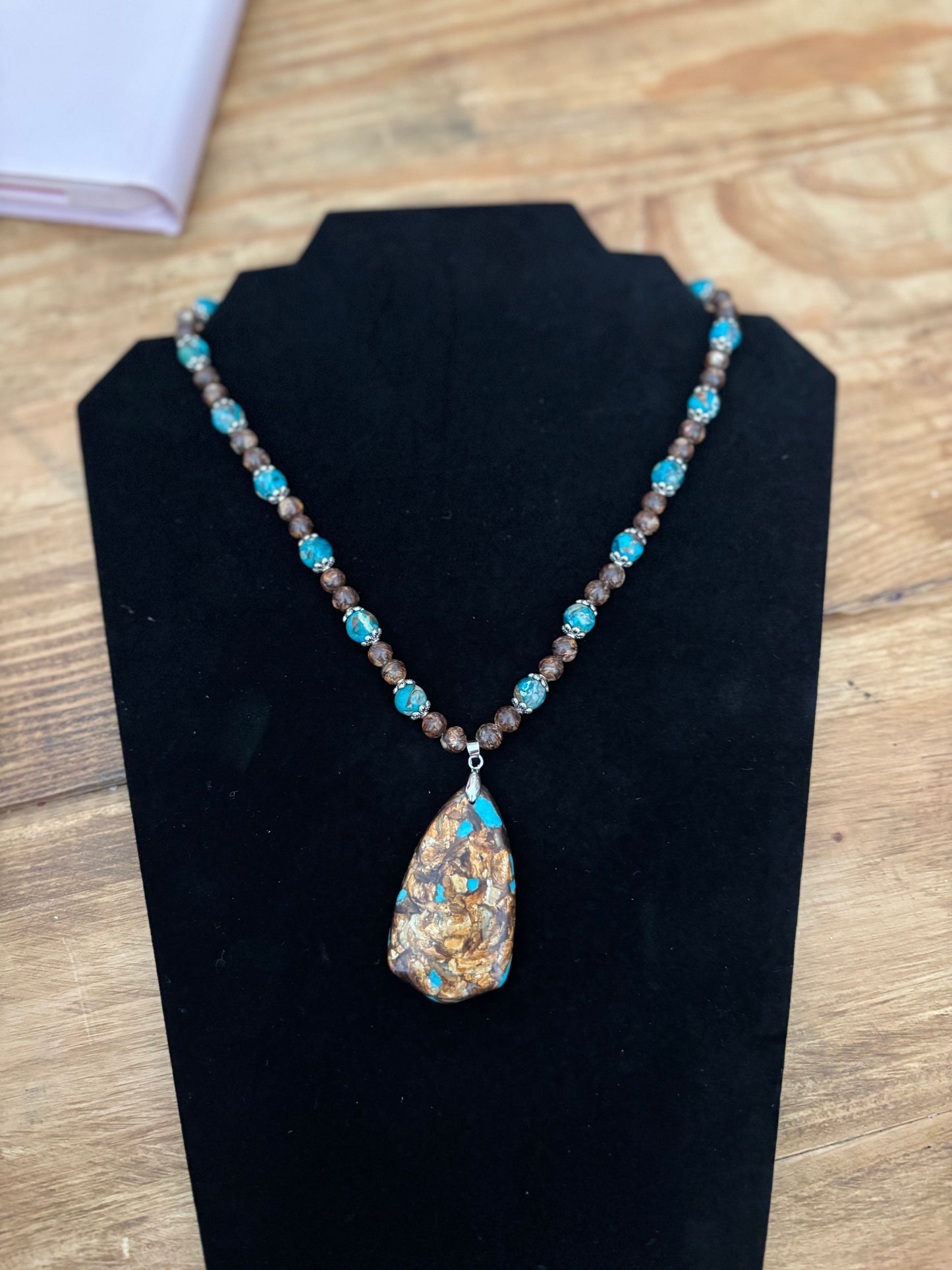 Turquoise and Brown