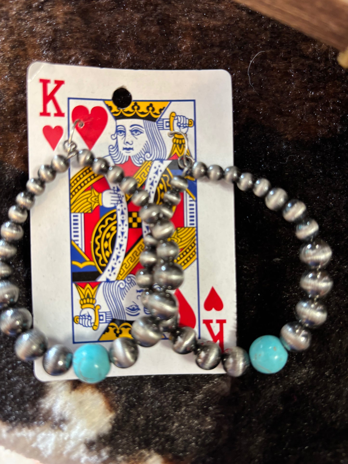 Prairie Hoops with Turquoise