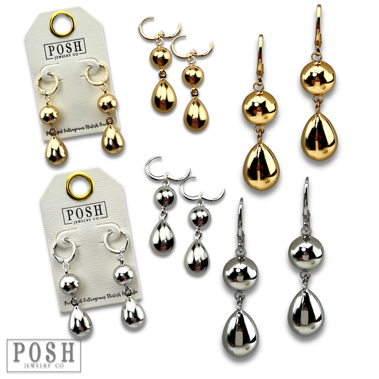 Shiny bead earring