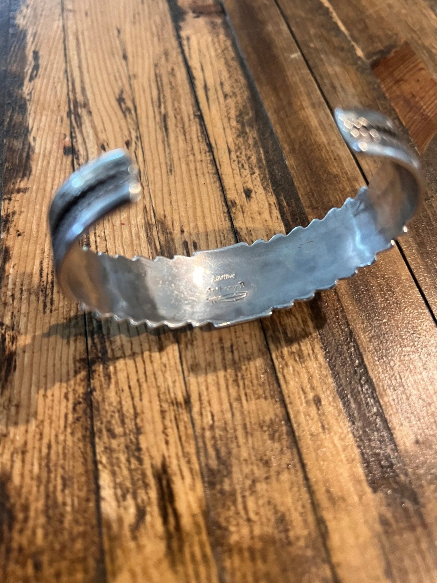 Anthony Brown Turquoise & Sterling Silver Bracelet