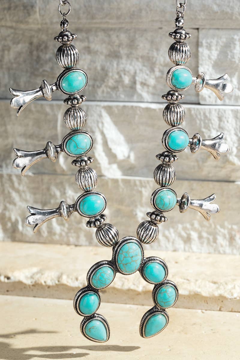 Squash Blossom Necklace: Turquoise(SBTQ) / OS