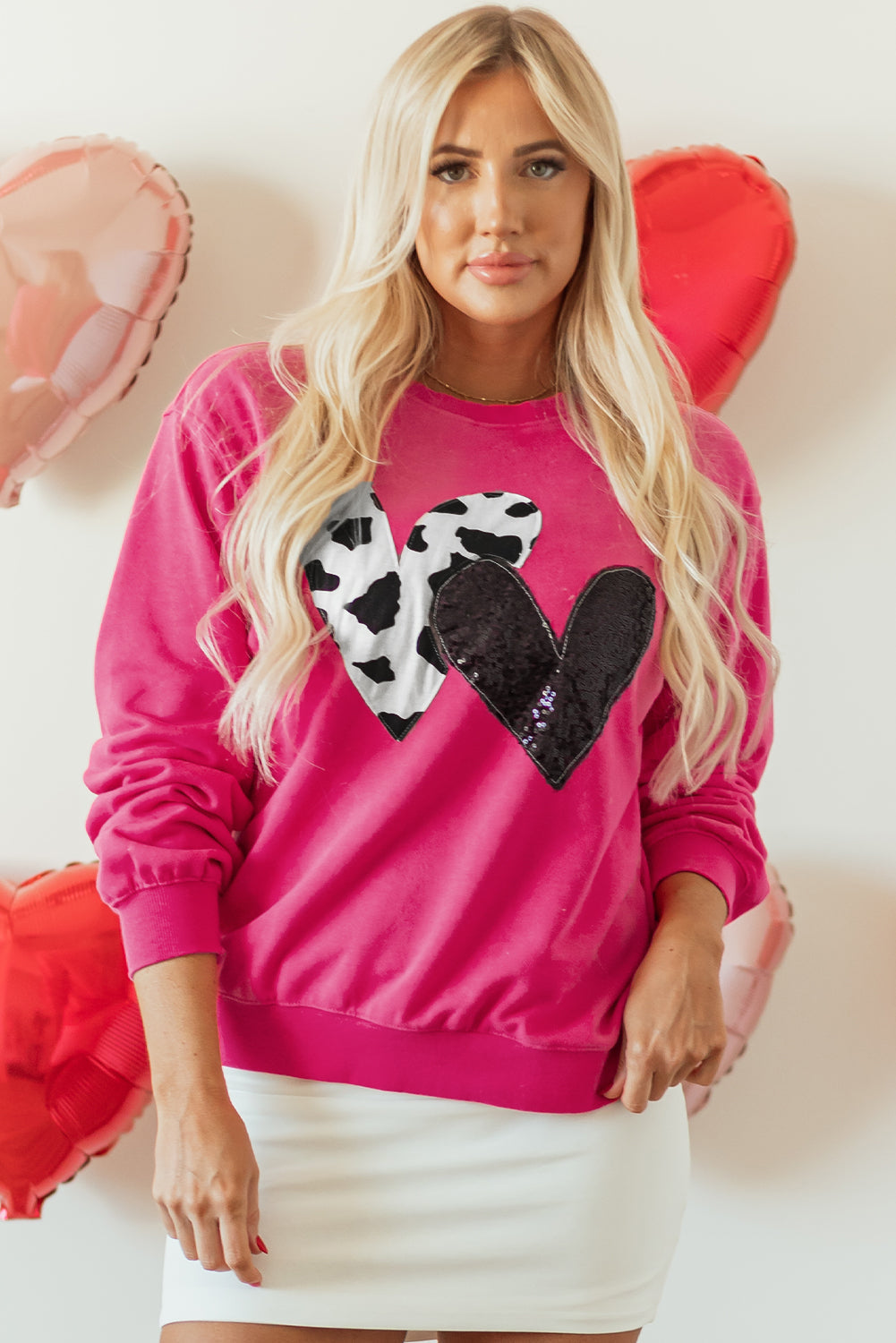 Whitley Heart Patch Graphic Sweatshirt