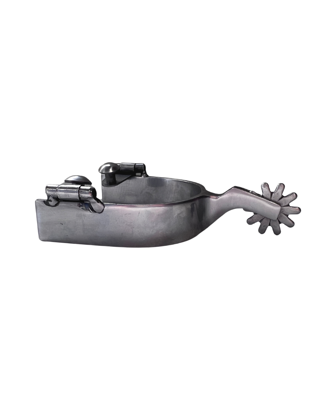 AJ Tack Men's Brushed Stainless Steel Spur