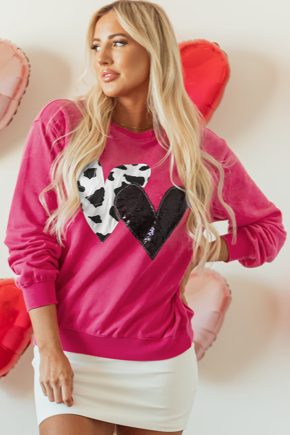Whitley Heart Patch Graphic Sweatshirt
