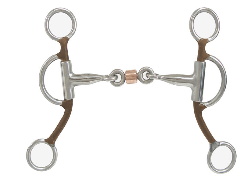 AJ Tack Argentine Dog Bone Snaffle Bit - Thumbnail 3
