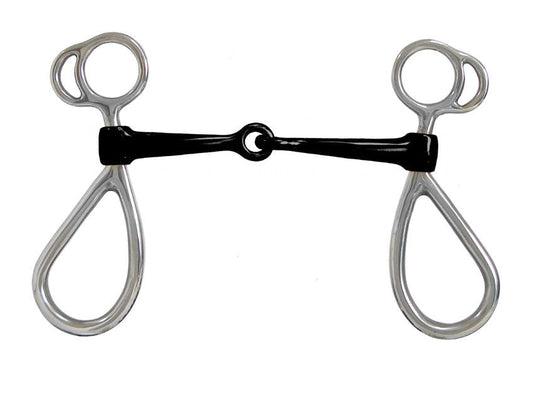 AJ Tack Sweet Iron Short Shank Bit with Large Rein Loops
