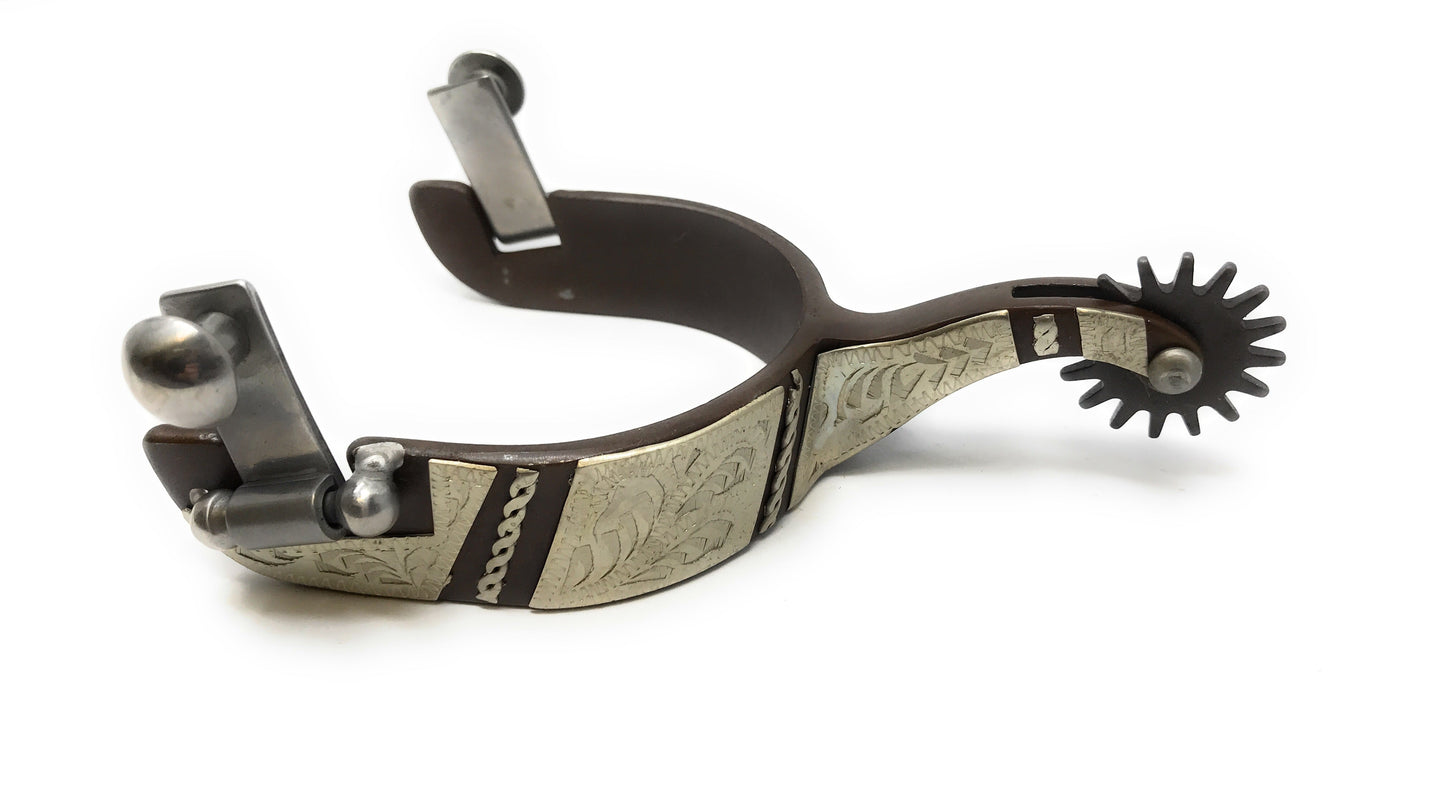 AJ Tack Ladies Antique Brown Western Spurs