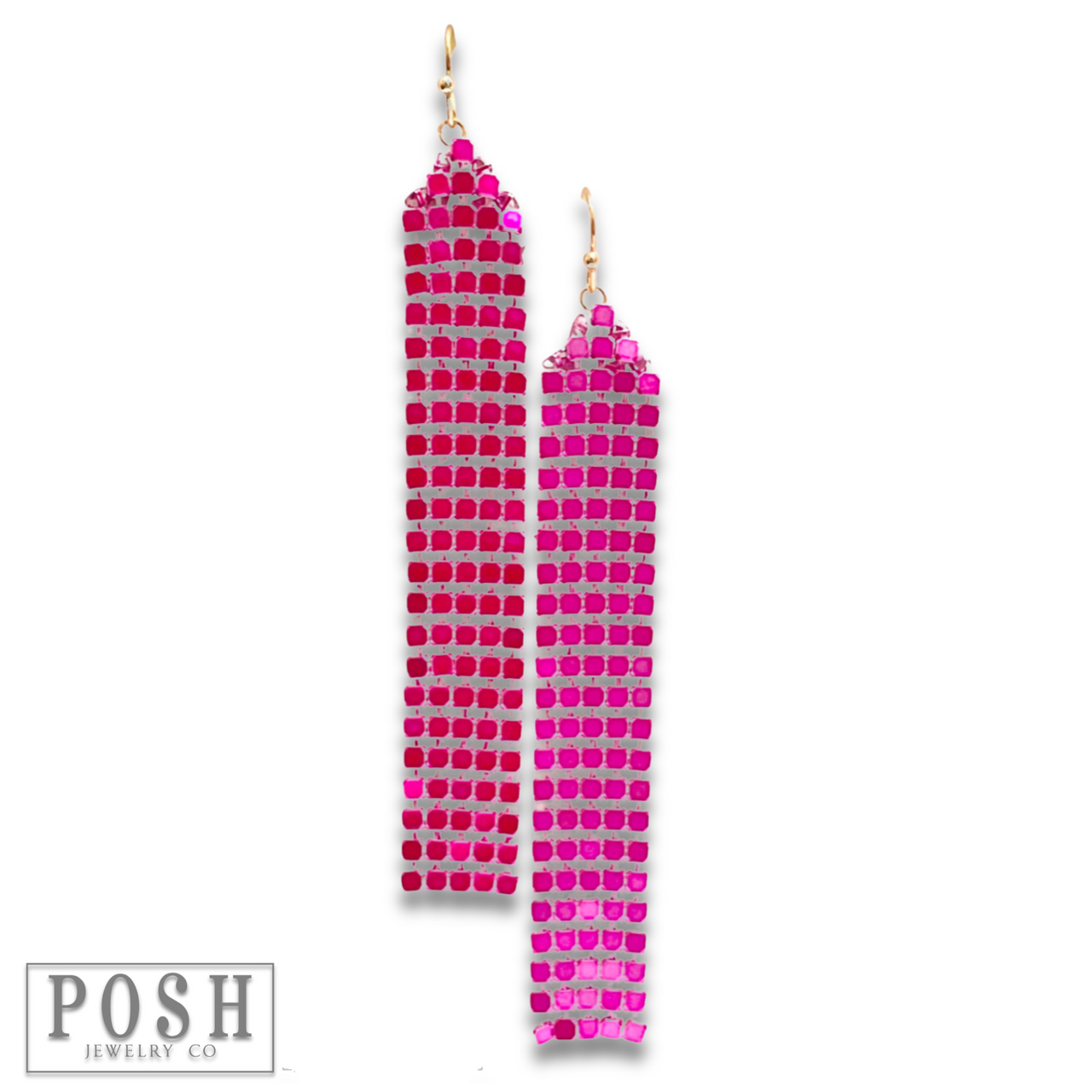 Mesh fringe earring