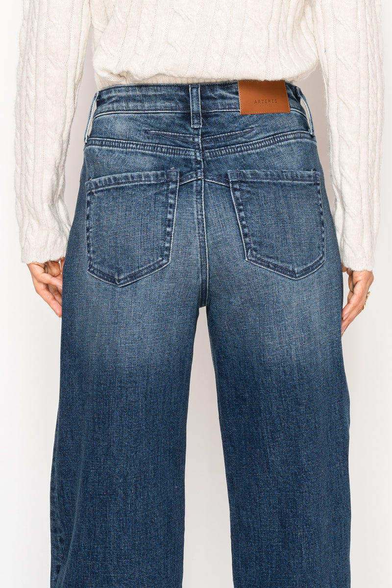 Tummy Control High Rise A-wide Jeans
