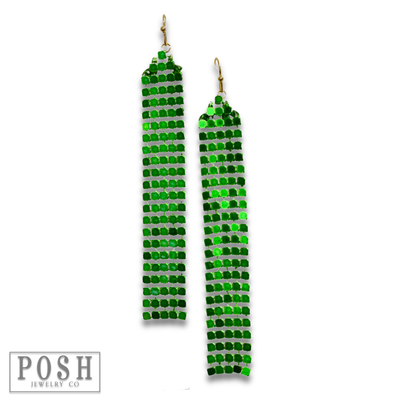 Mesh fringe earring