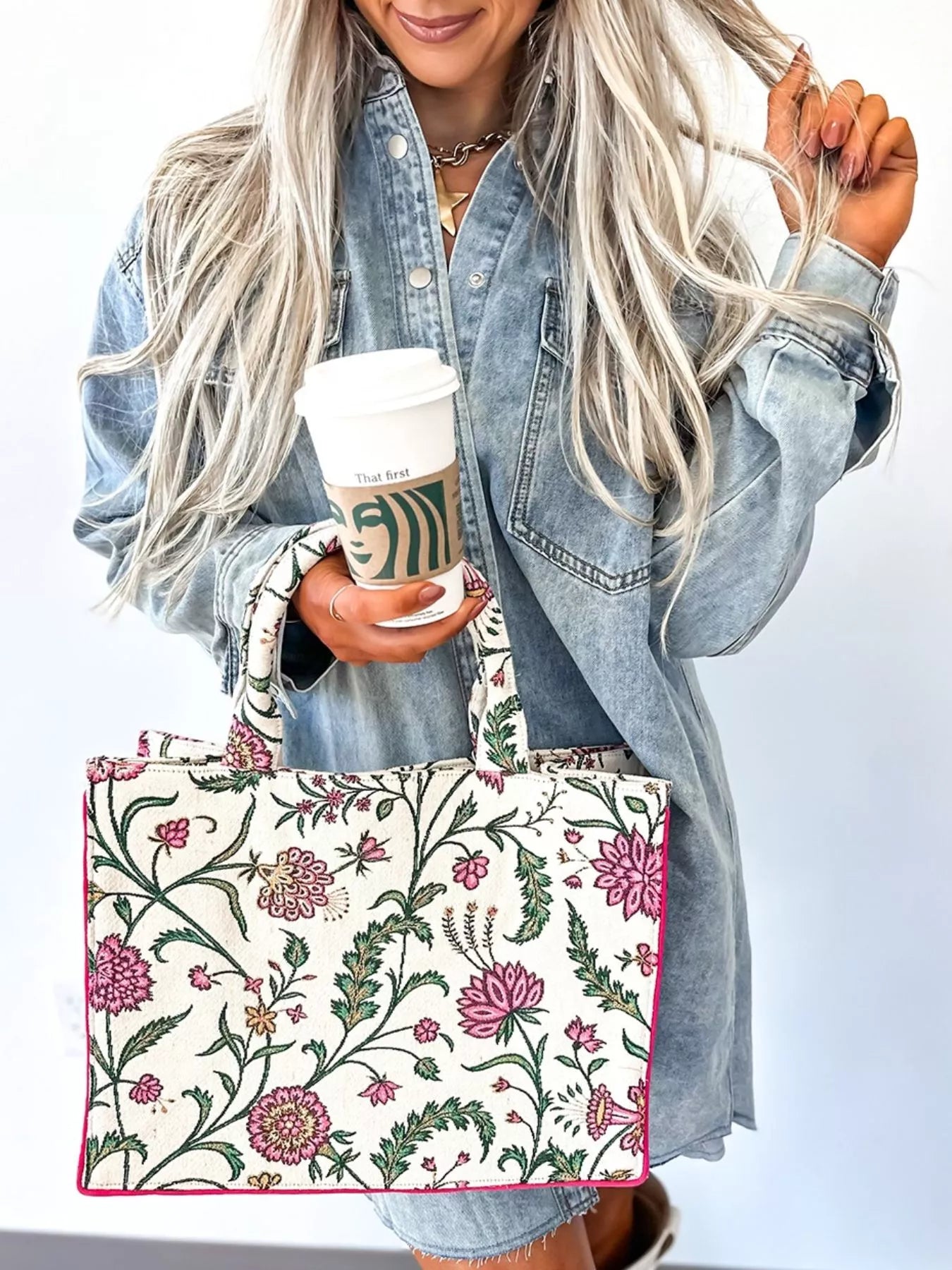Chest Pocket Raw Hem Denim Loose Shirt Dress