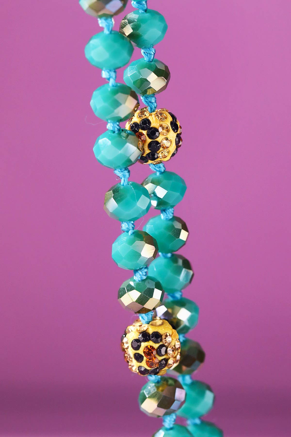 Stunning Beaded Necklace: TQ-TURQUOISE / OS