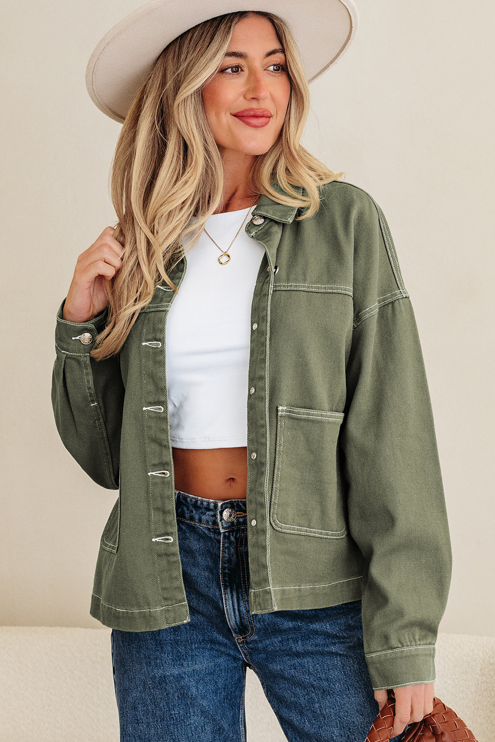 Isabella Collared Front Boyfriend Jacket