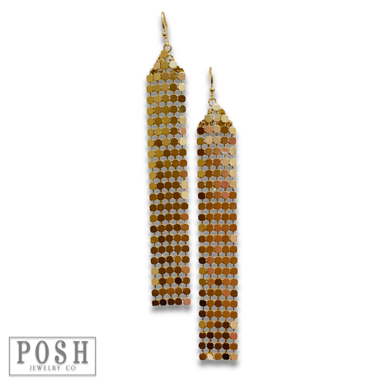 Mesh fringe earring