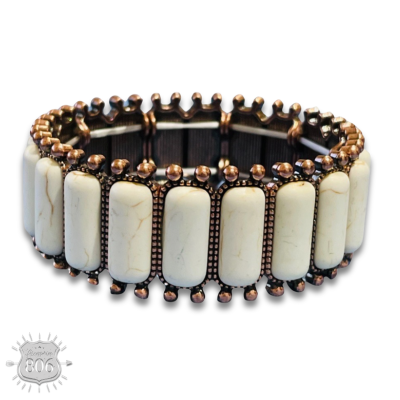Western rectangle stone bracelet