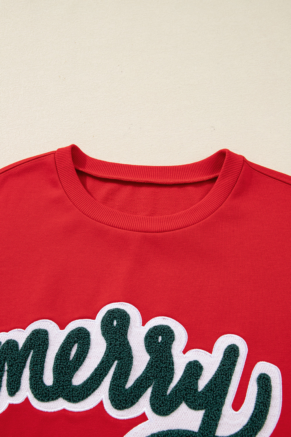 Fiery Red merry Holiday Christmas Graphic Sweatshirt