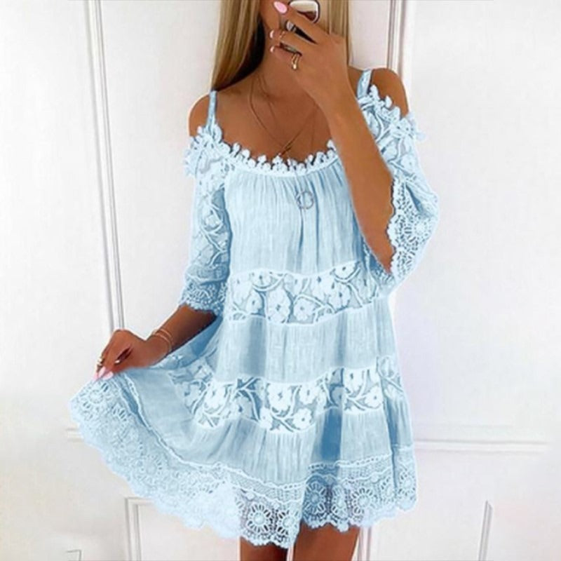 Lace Embrace Summer Sling Dress