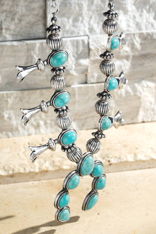 Squash Blossom Necklace: Turquoise(SBTQ) / OS