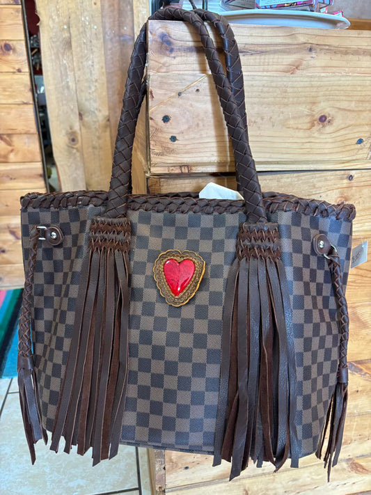 Little Red Heart Never-Full Tote