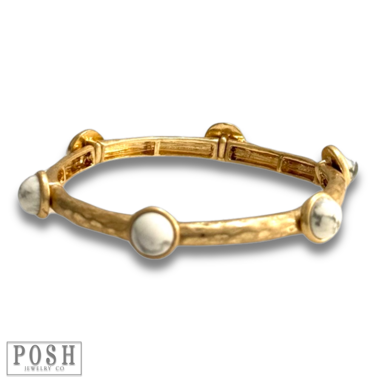 Gold stretch bracelet