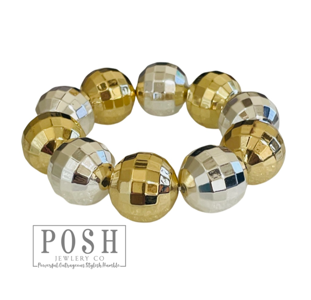 Disco ball bracelet