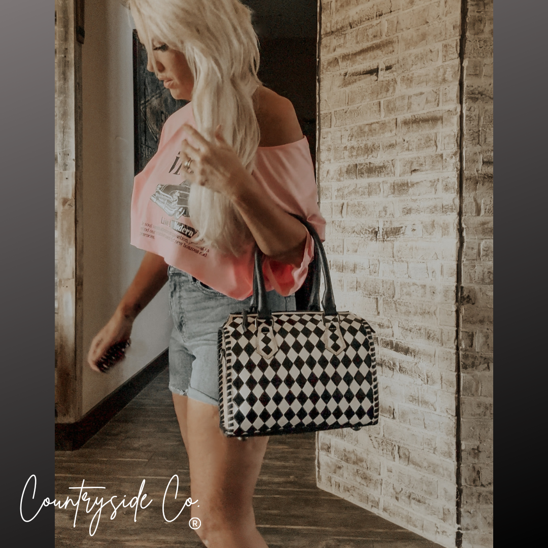 Bailey Checkered Speedy Bag