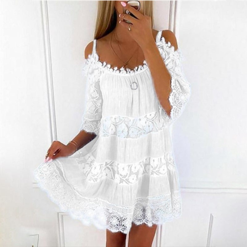 Lace Embrace Summer Sling Dress