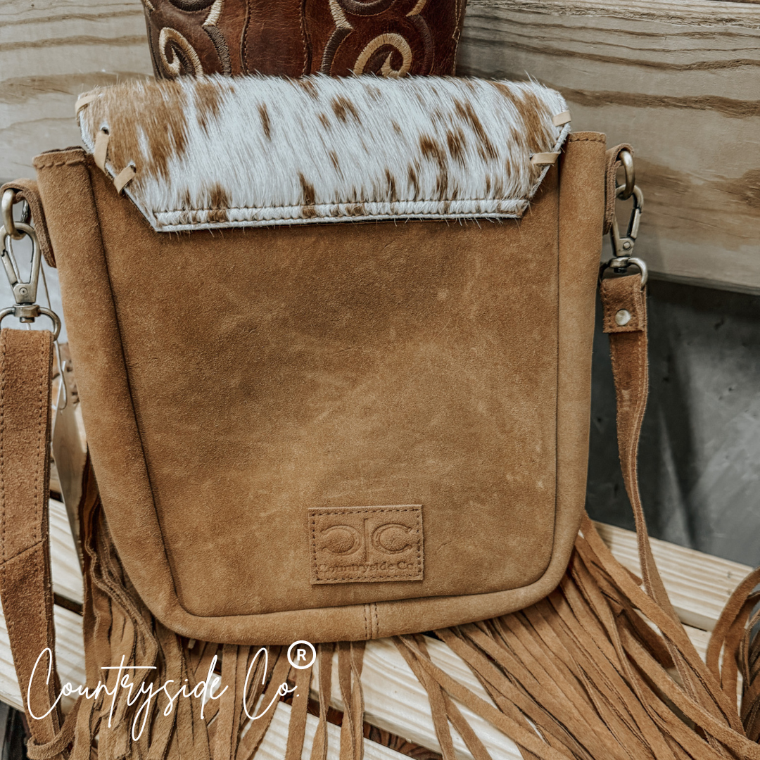 Bessie Cowhide Western Purse