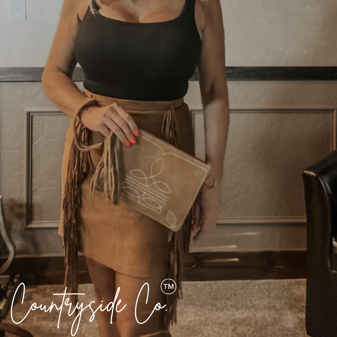 Becca Suede Leather Purse