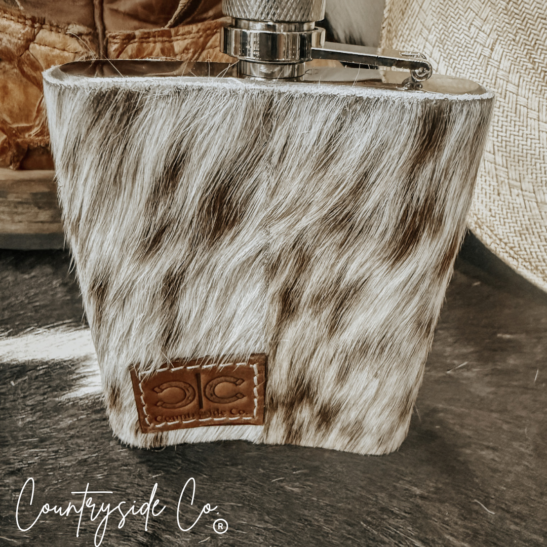 Cowhide Flask
