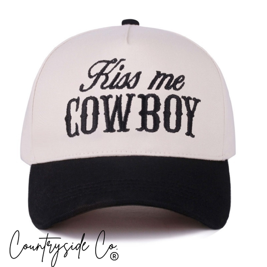 Kiss Me Cowboy Trucker Hat