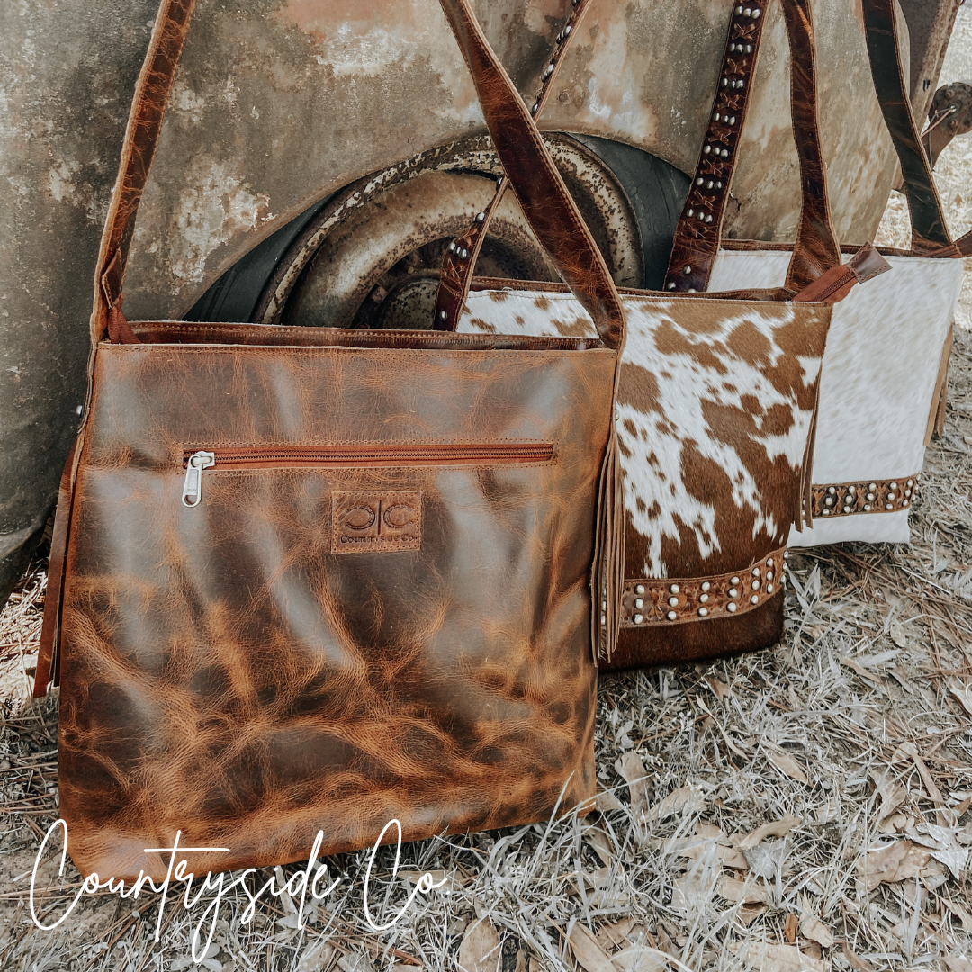 Couture Cowgirl Cowhide Leather Purse