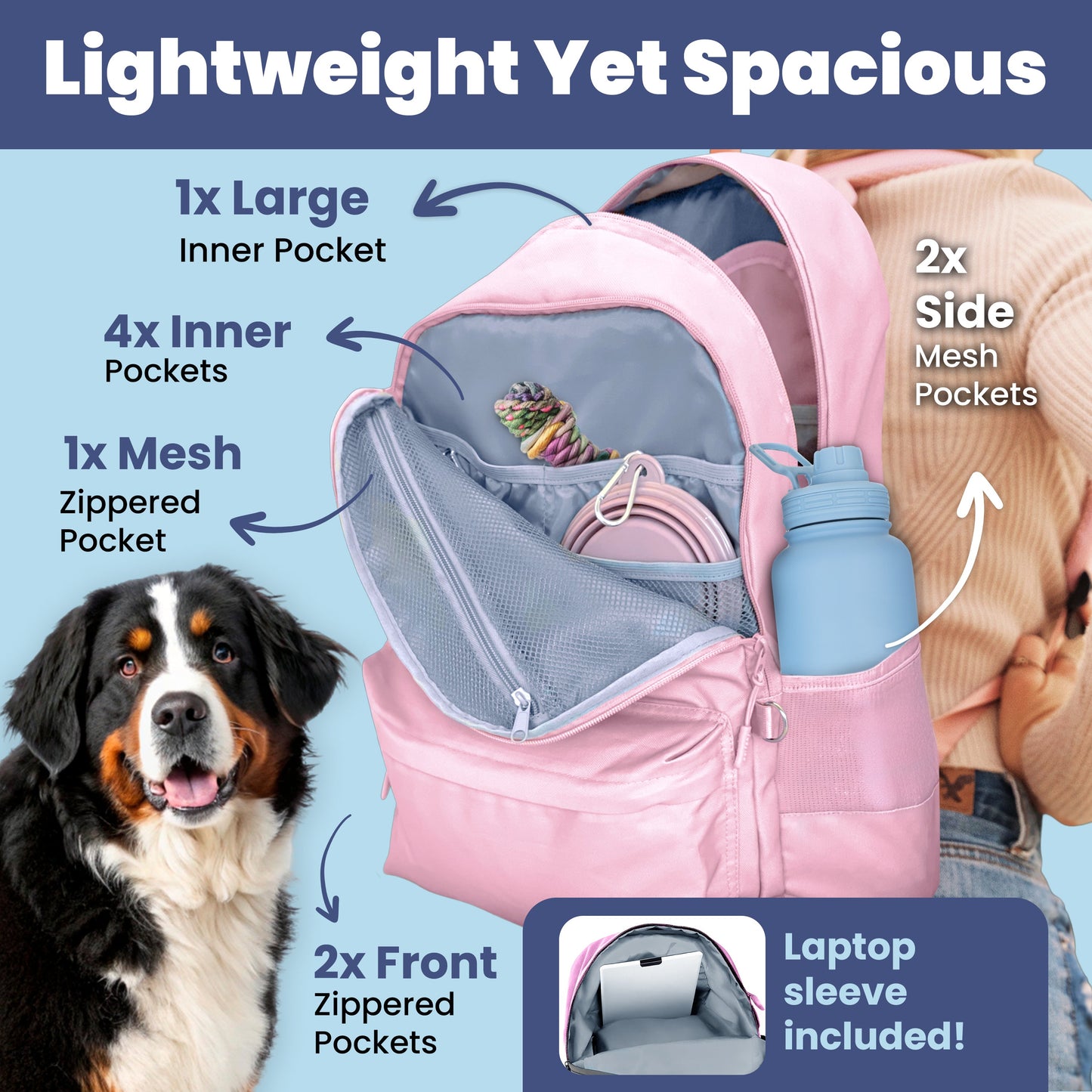 The Original Doggy Bag™ Backpack for Dog Supplies