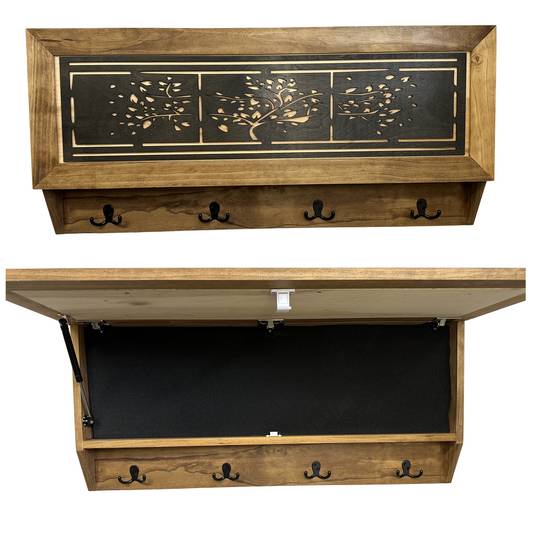 Coat Rack Hidden Gun Storage - Woodland Tree