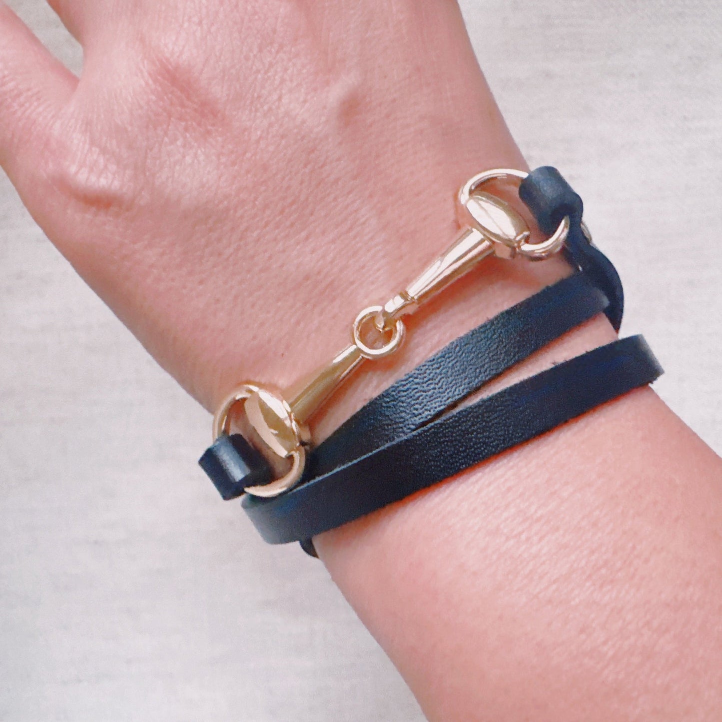 Equestrian Elegance Double Wrap Bracelet