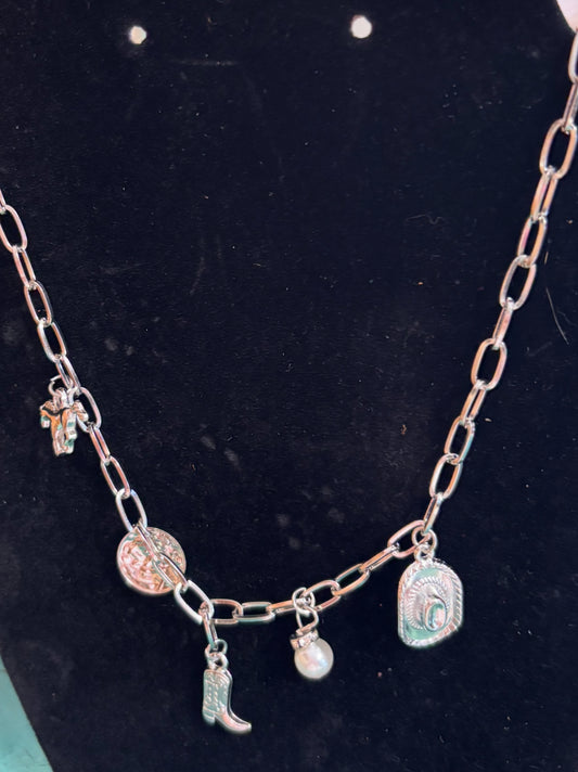 Boots pearl hat charm