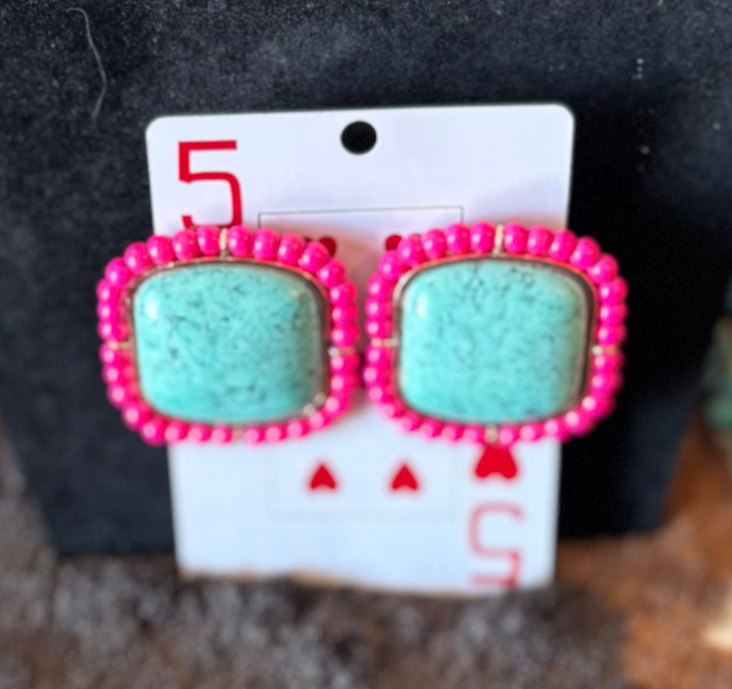 BIG pink and Turquoise