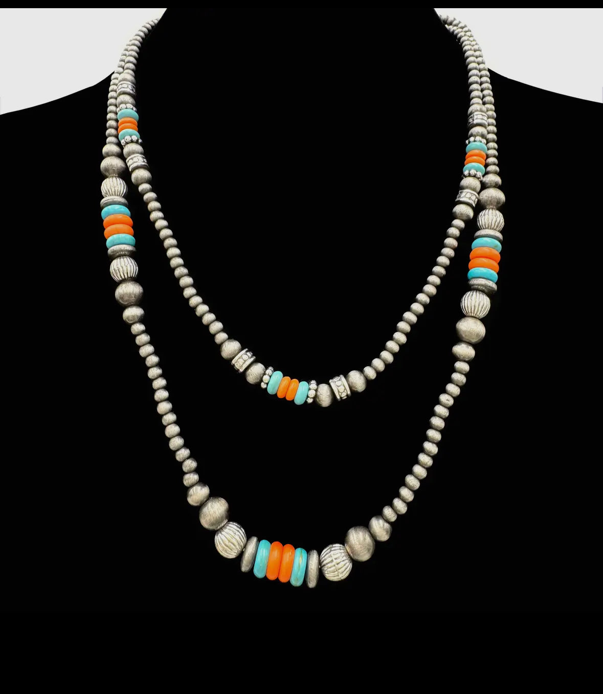Turquoise and Coral beads