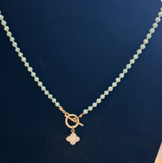 Mint green toggle front