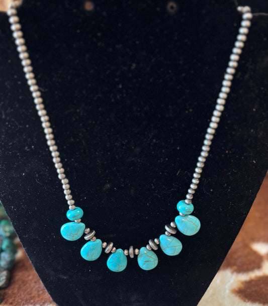 Turquoise tear drop
