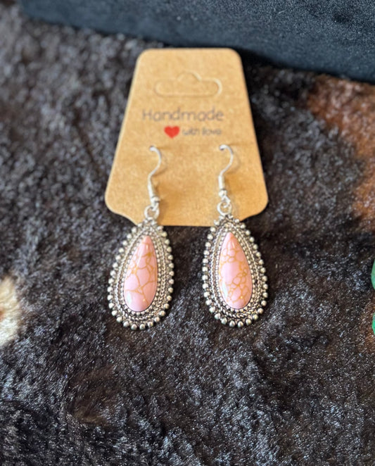 Pink teardrops
