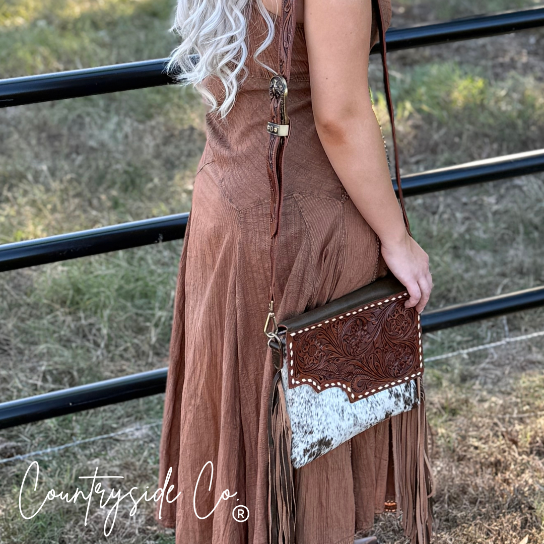 Georgia Conceal Carry Tooled Leather Purse