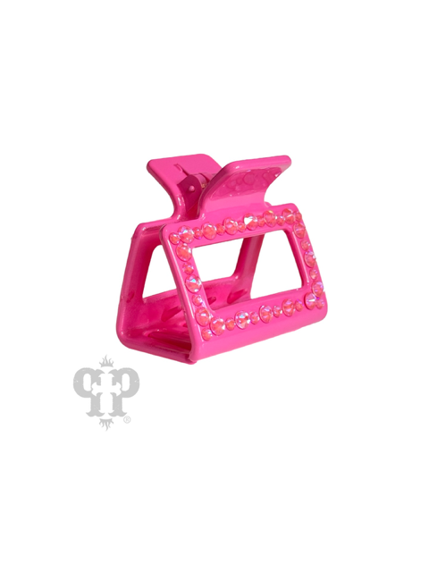 Rectangle rhinestone hair claw