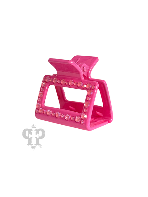 Rectangle rhinestone hair claw
