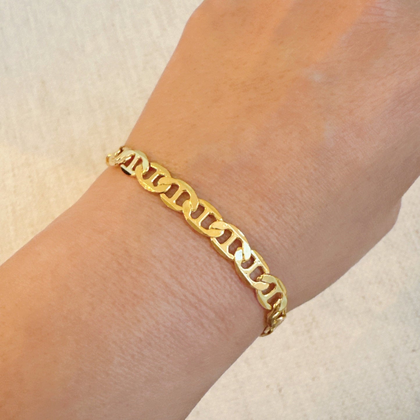 Horse Bit Linked Chain Bracelet