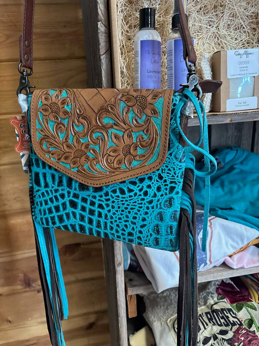 Nashville Teal Crossbody